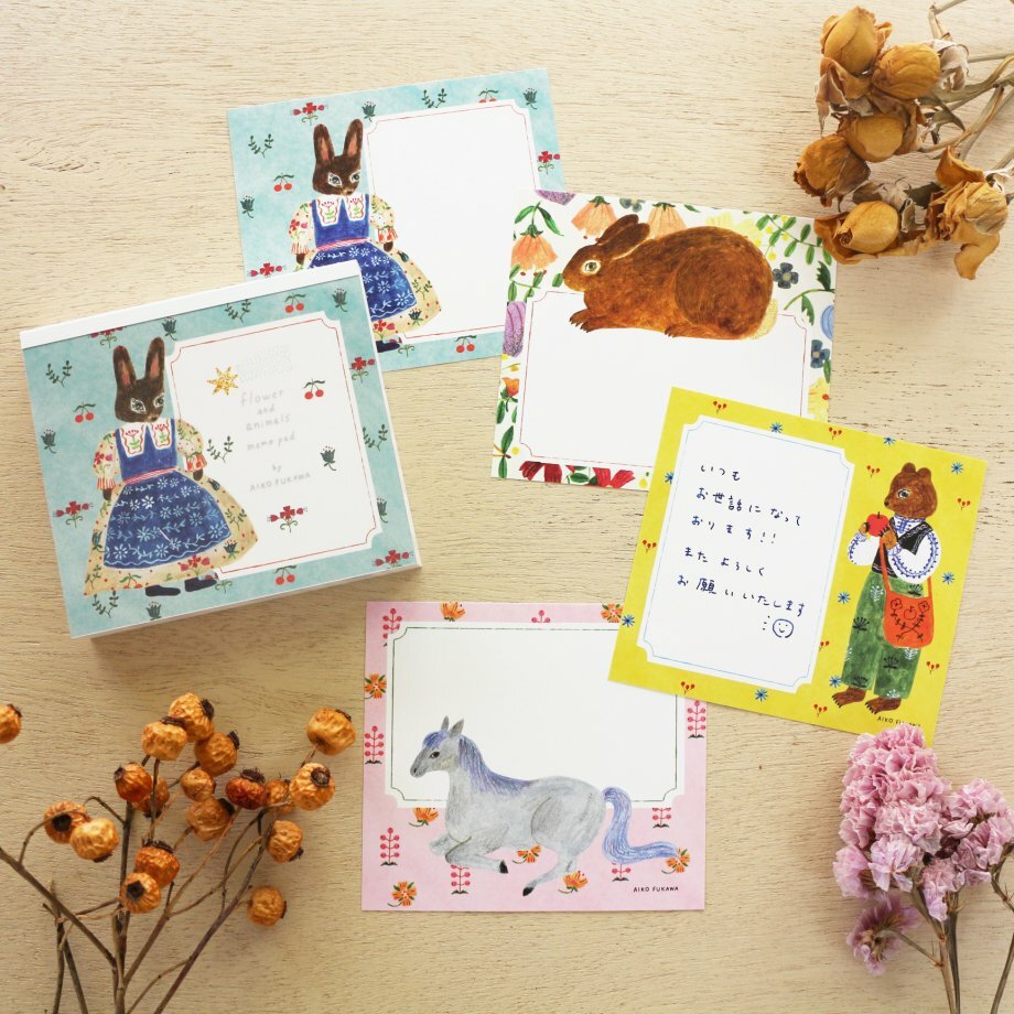 Hyogensha Memo Pad－Aiko Fukawa Series (Japanese Stationery Brand)