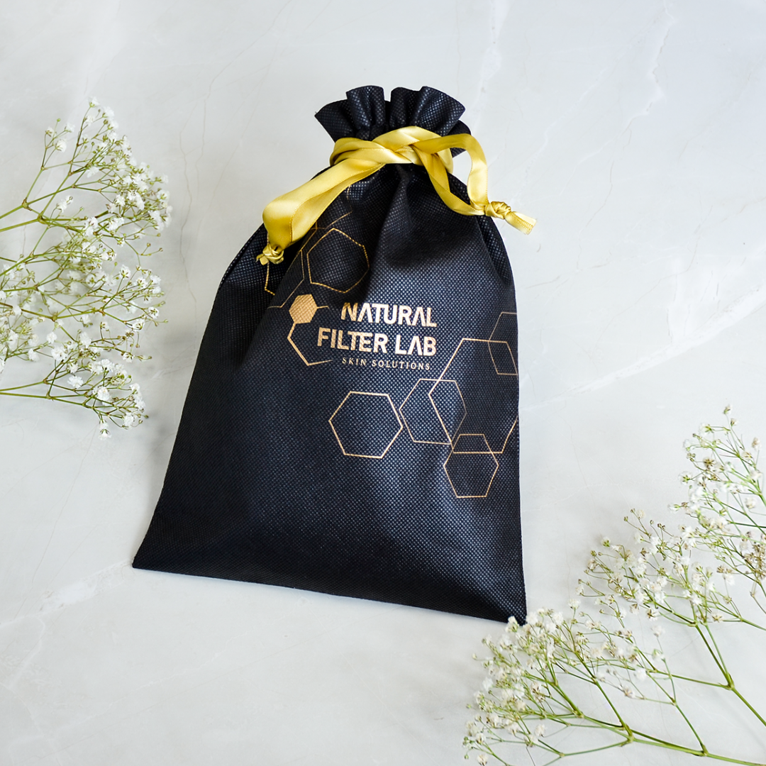 品牌質感黑束口袋 NFLAB DRAWSTRING POUCH