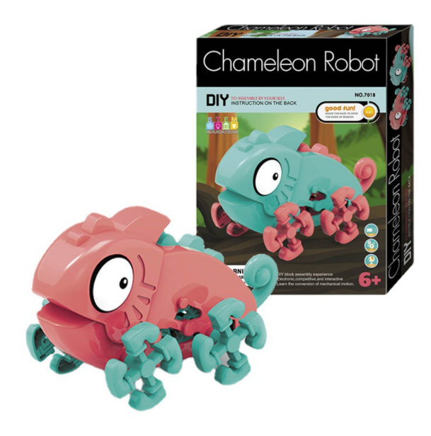 現貨區 STEM DIY電動拼裝變色龍 RL05700601