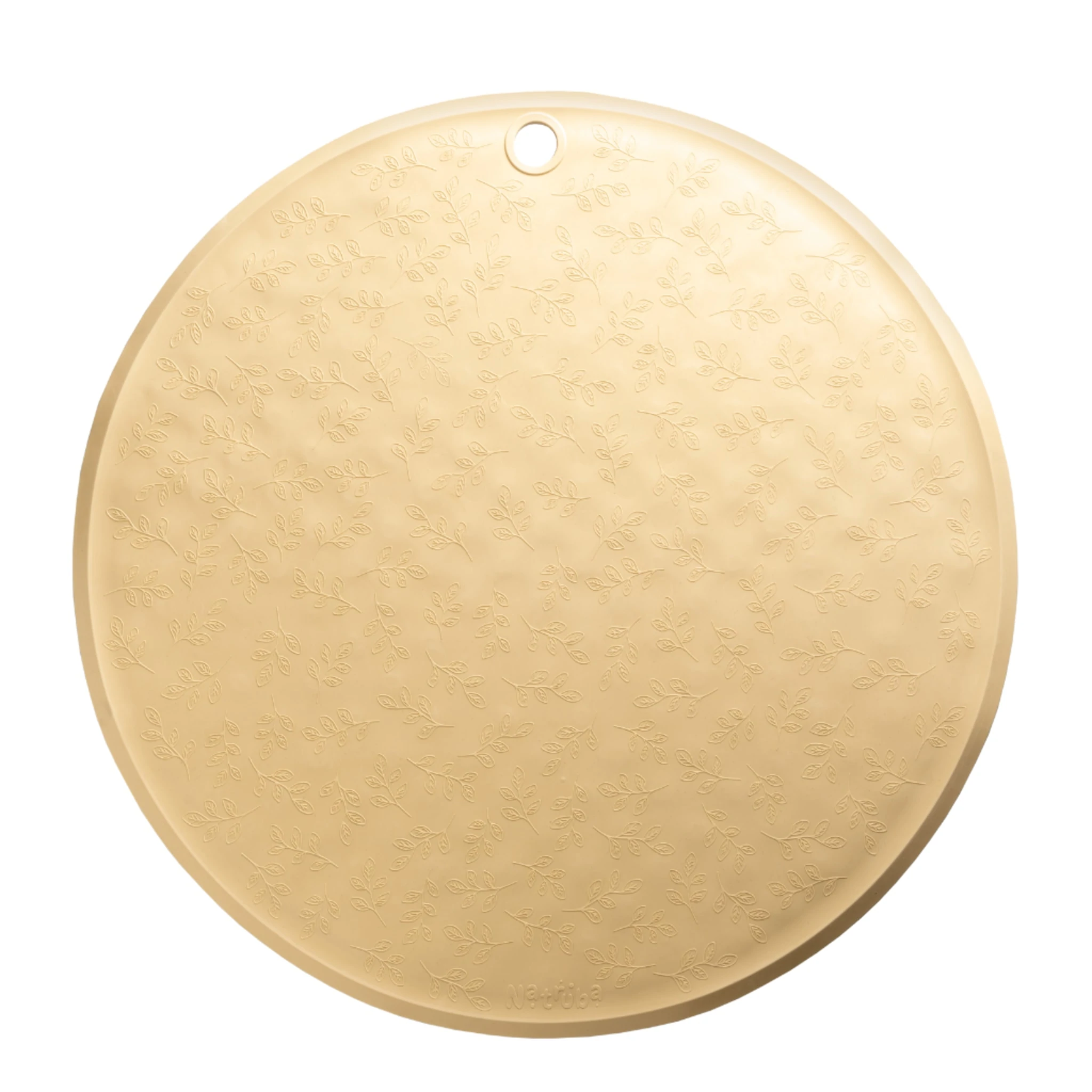 葉紋圓形浴墊/yellow