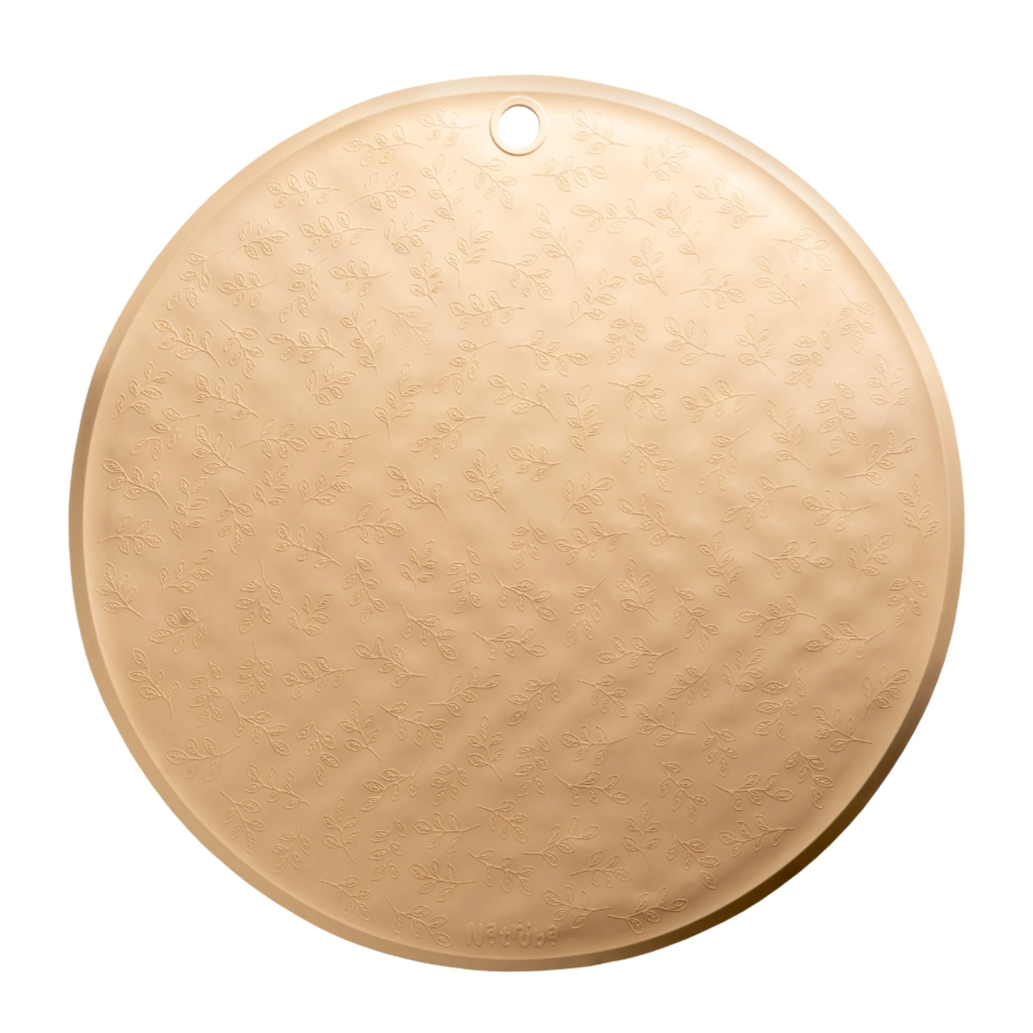 葉紋圓形浴墊/caramel