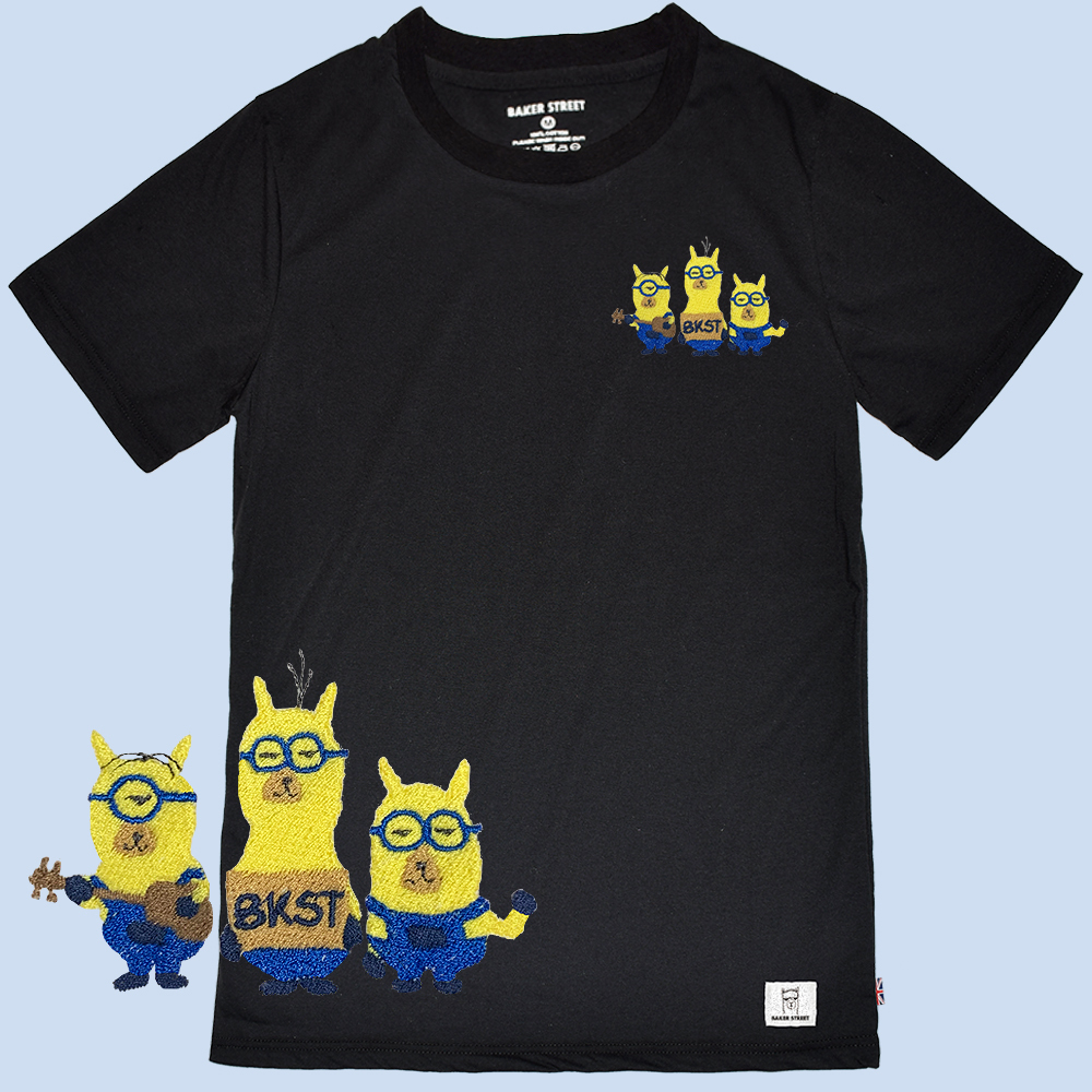 Embroidery-Minipacas 小兵駝 刺繡 短T