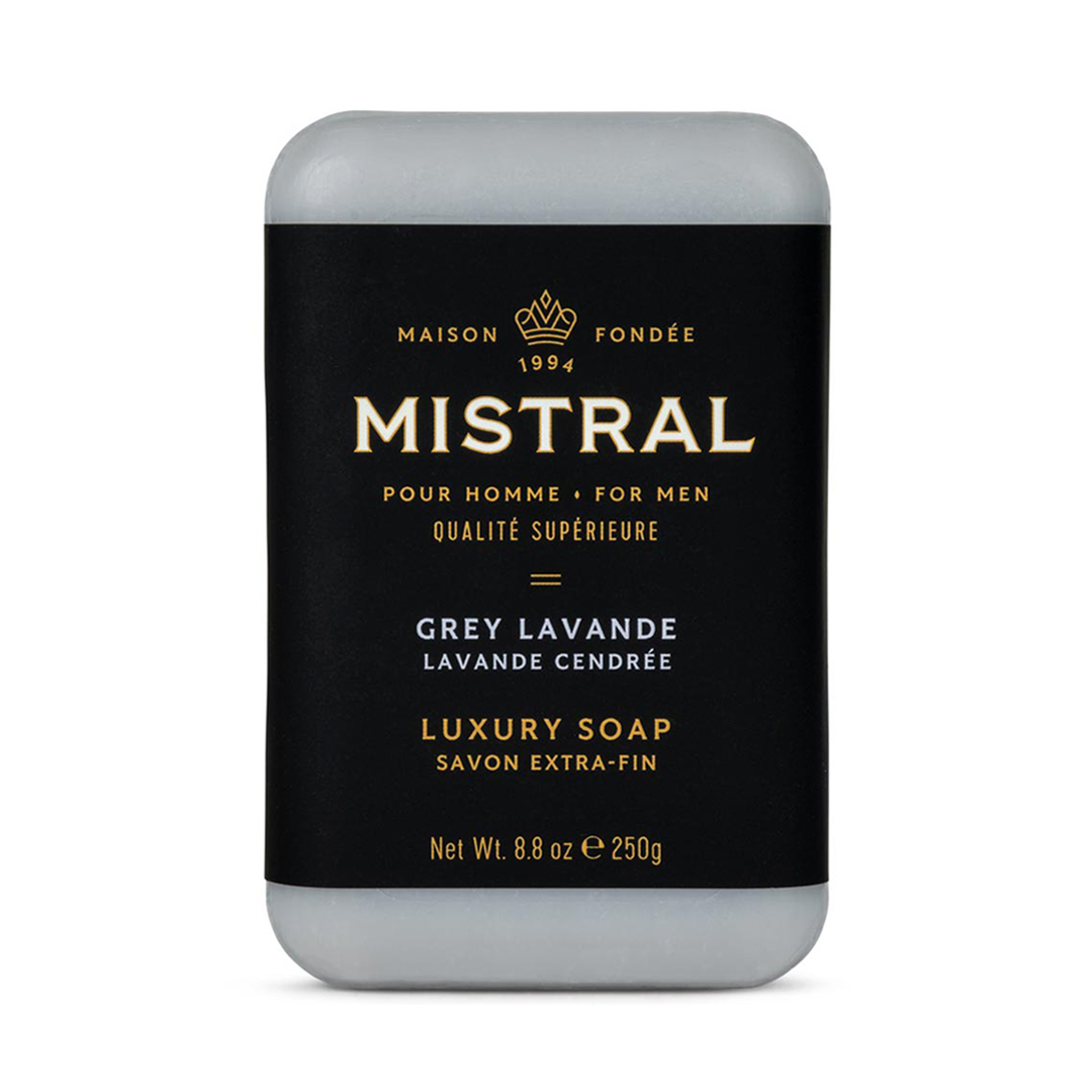 美國 Mistral - 莊園薰衣草 紳士香氛皂 / 香水沐浴皂（Grey Lavande）