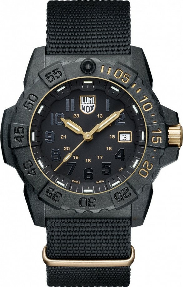 萬年鐘錶 - LUMINOX 雷明時   Luminox NAVY SEAL 3501 GOLD SET 限量發售 1618 套  3501.gold.set  錶徑45MM