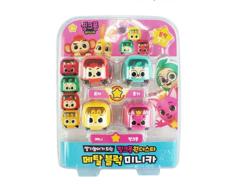韓國直送 🇰🇷 Pingfong/Hoji/Jeni/Poki 金屬方塊積木車仔