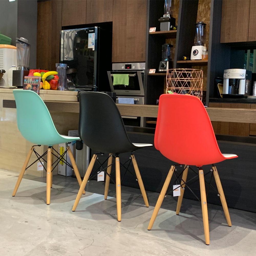 鷺鷥雙色經典餐椅