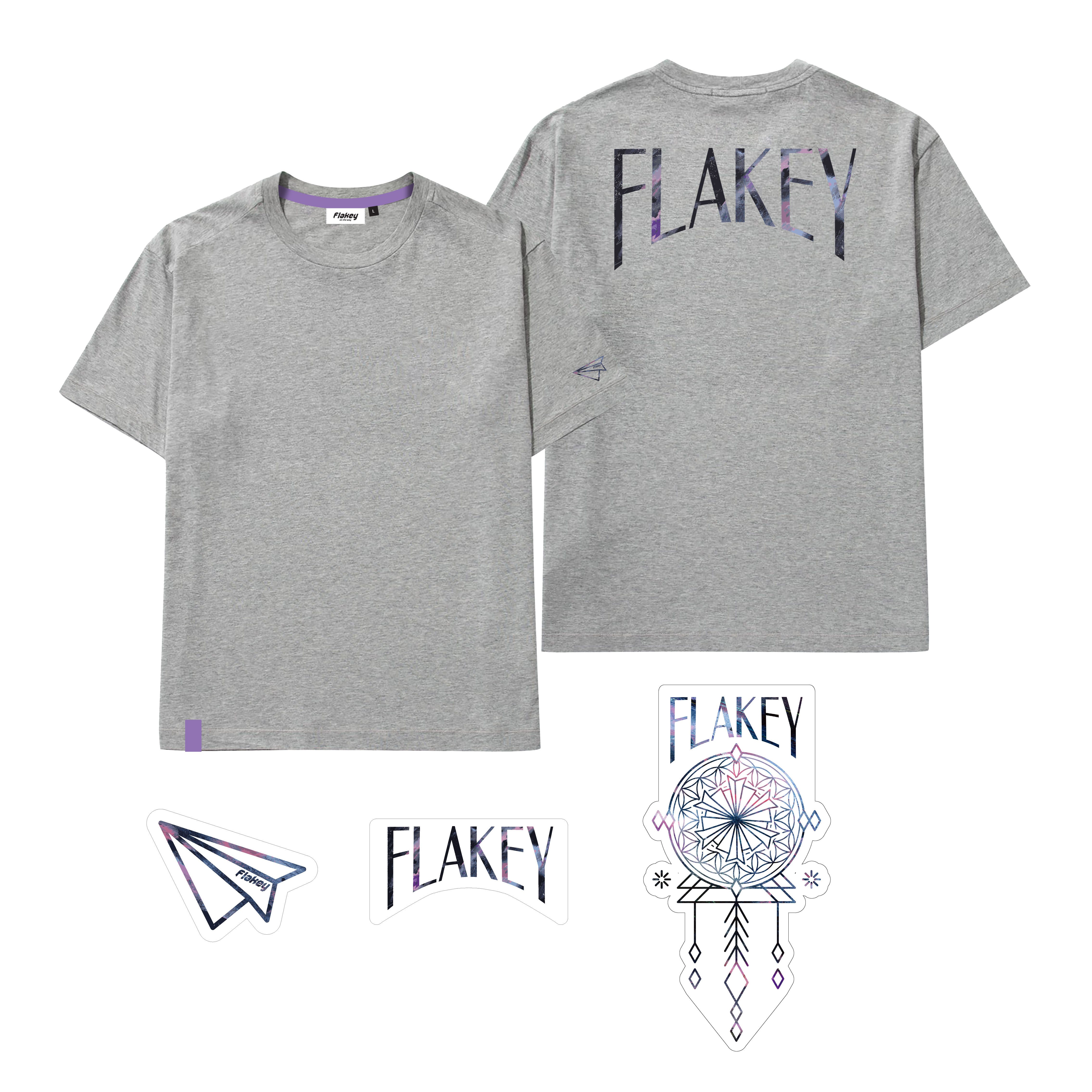 GALAXY Tee ( 宇宙灰 : Basic Cut )