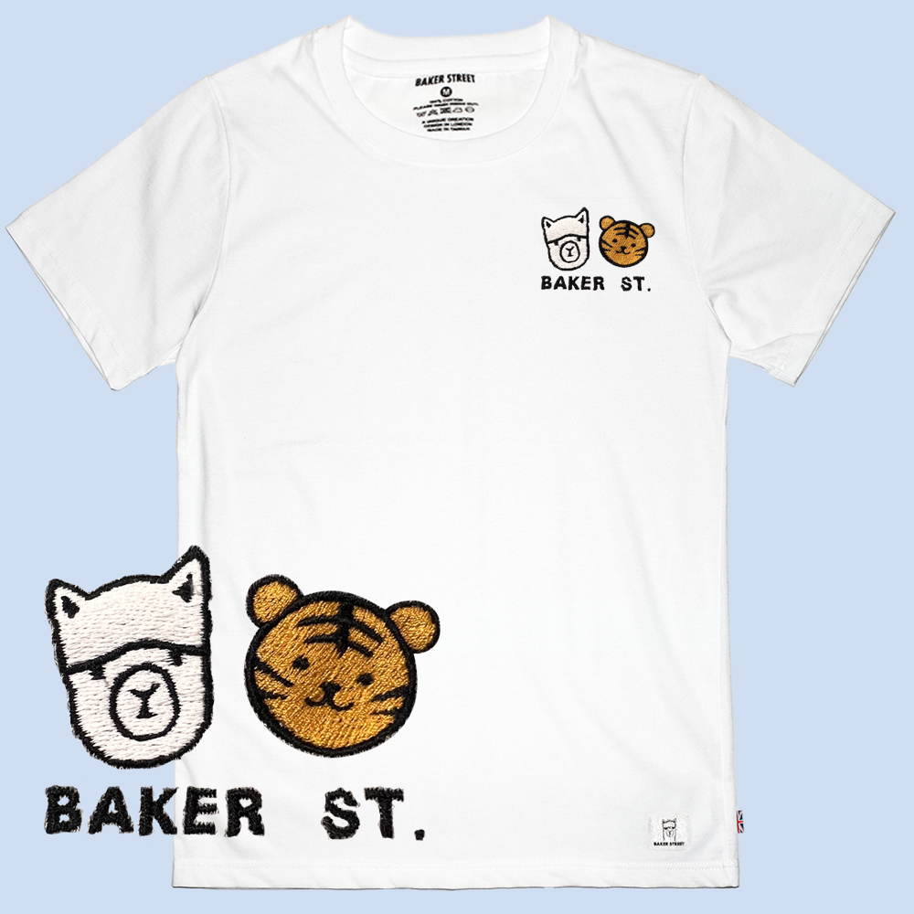 Embroidery-虎虎好朋友 刺繡 短袖T恤