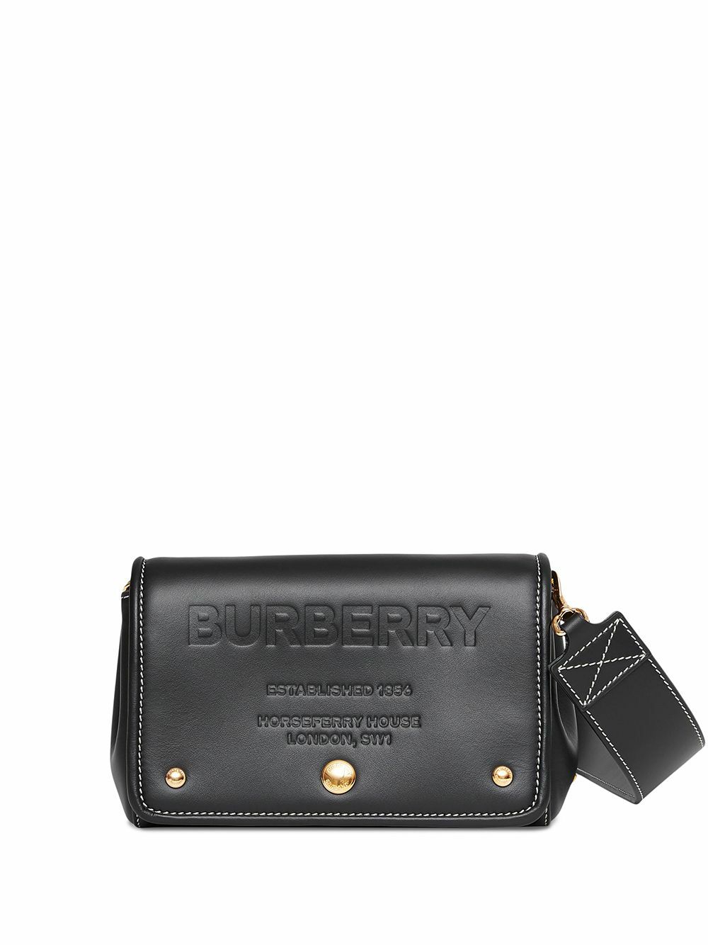 BURBERRY SMALL HORSEFERRY LEATHER CROSSBODY BAG