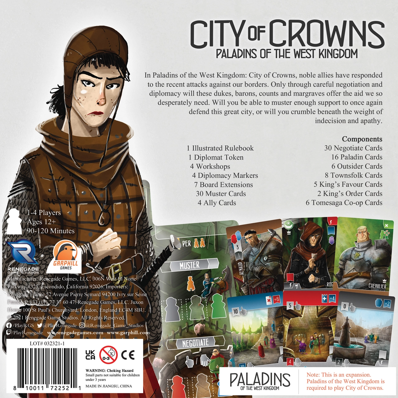 Paladins of the West Kingdom: City of Crowns Expansion