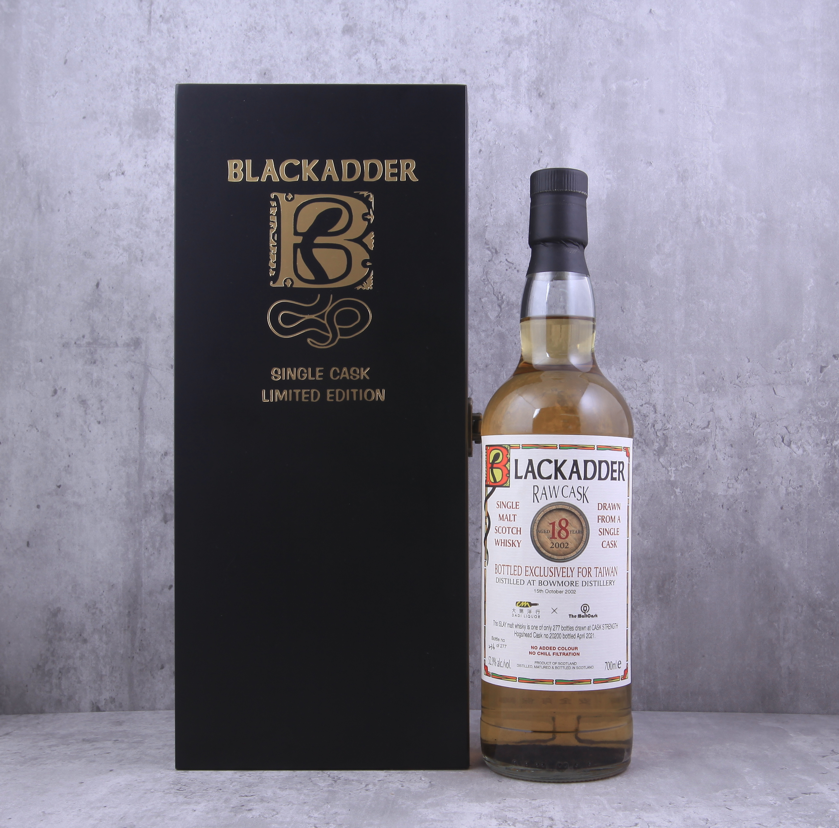 Bowmore Blackadder Raw Cask 2002 18YO 52.9% Bottled Exclusively for Taiwan 大第洋行 x MaltCask
