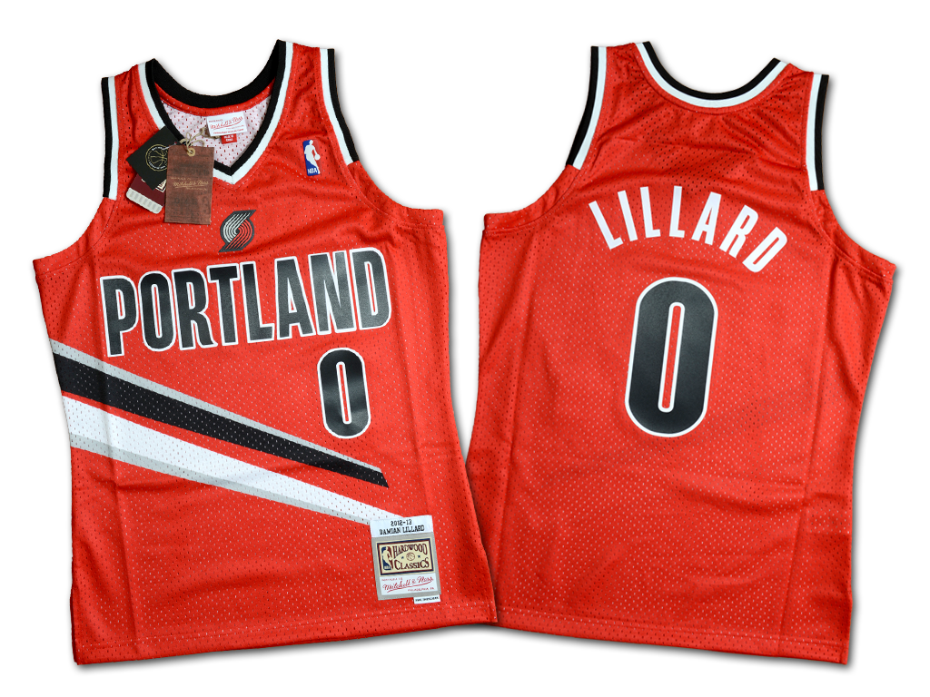 Mitchell & Ness 波特蘭拓荒者隊 Damian Lillard 2012-2013 復刻 Swingman 球衣