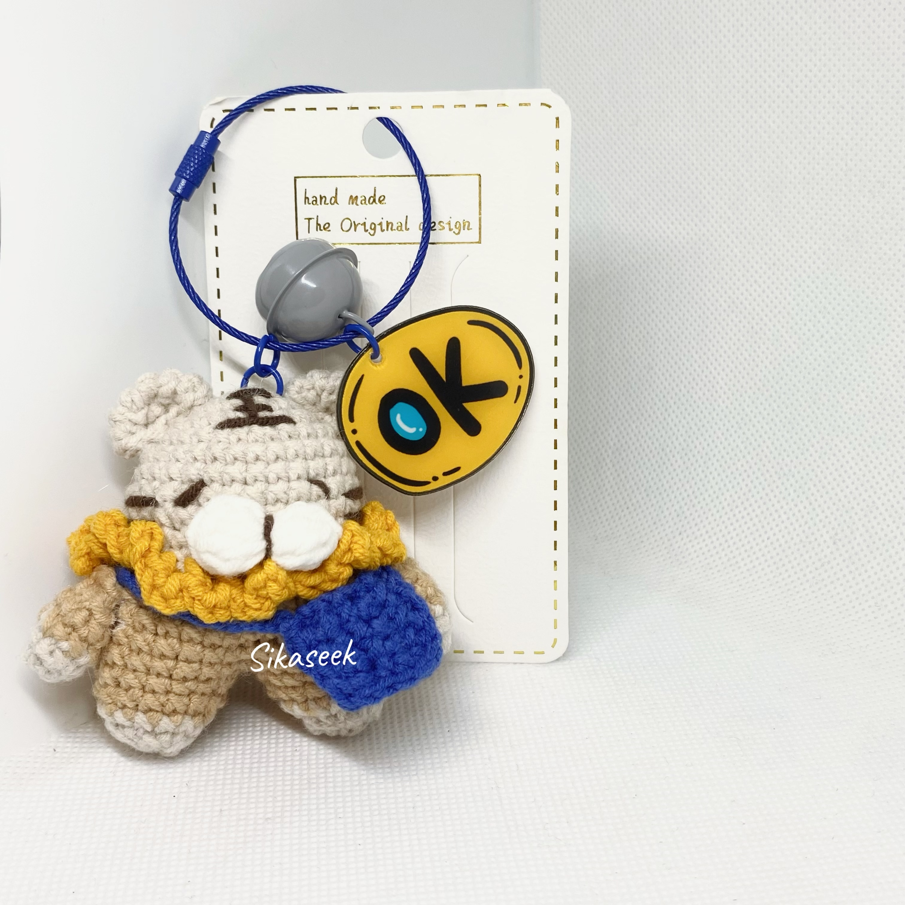 SK9270   針織老虎卡通匙扣