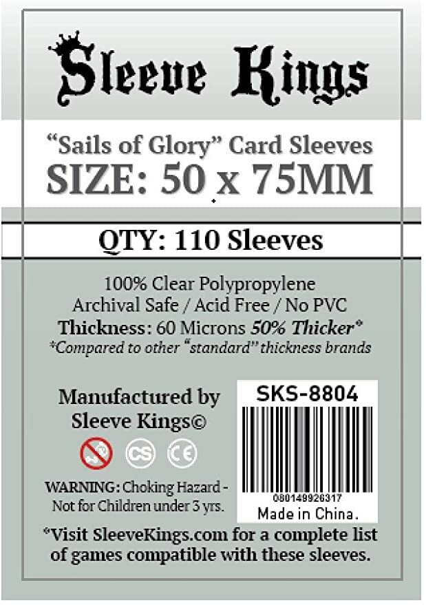 8804 Sleeve Kings 牌套 (50x75mm) 110張/包