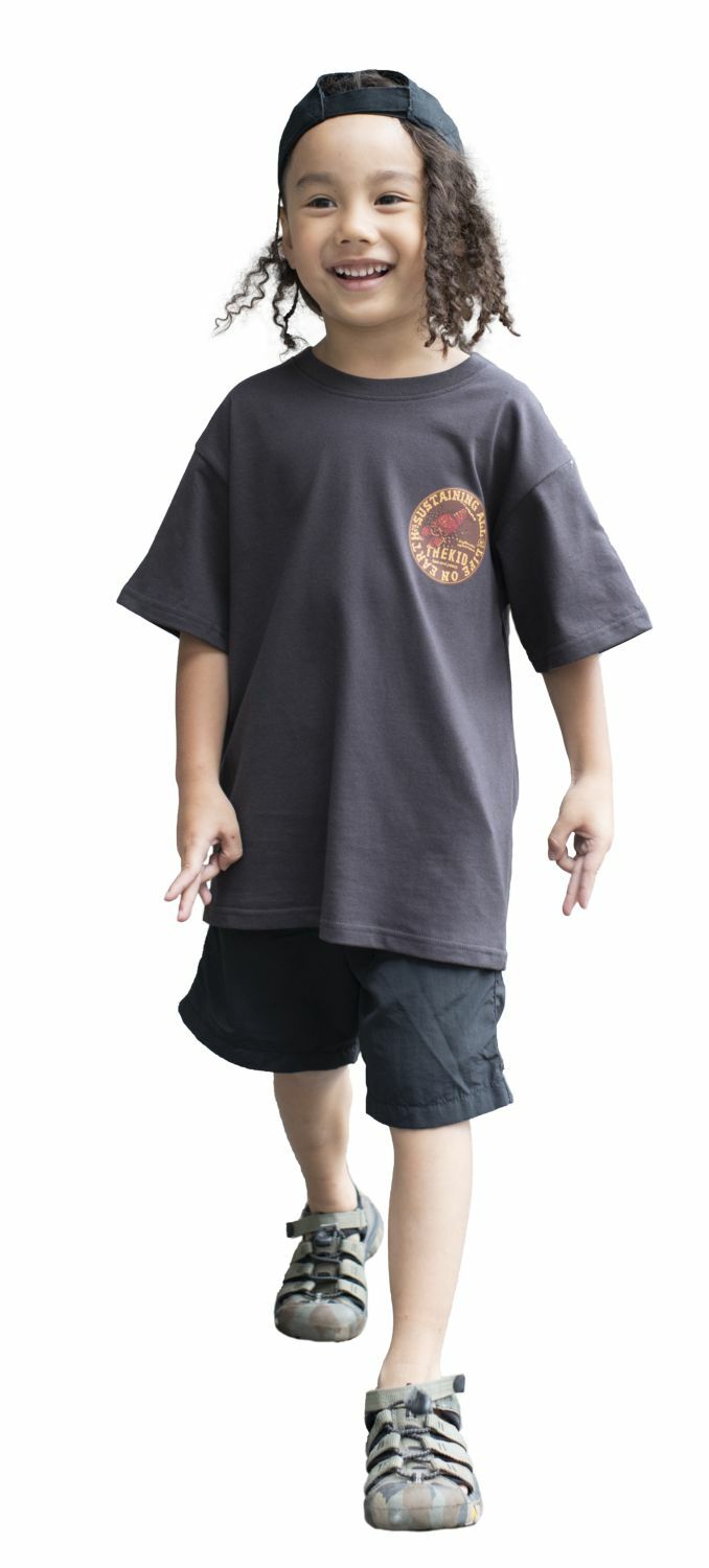 KID ® 復刻動物系列 海戰車標語 童裝短T