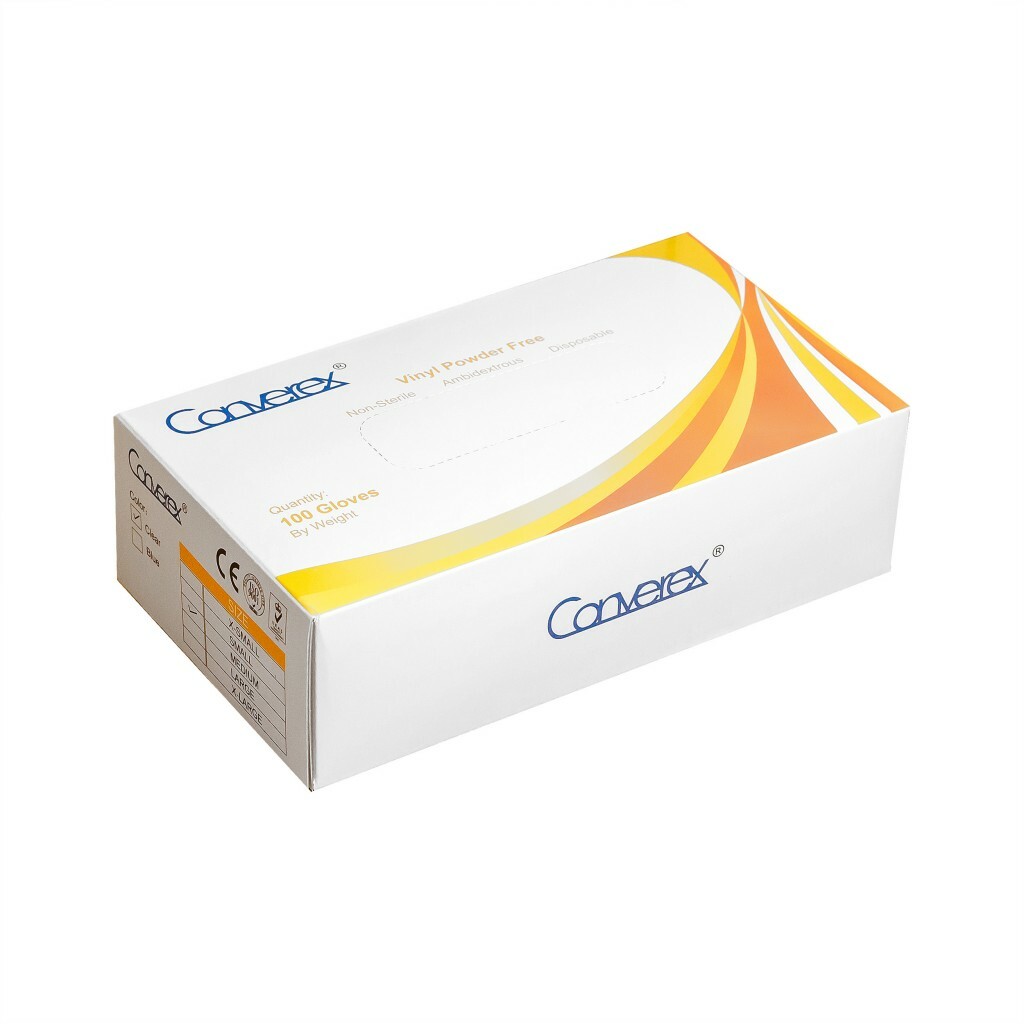 MG002 [越南製造] Converex PVC手套 Vinyl 無粉食品級醫用 防敏感 Gloves (S/M/L  小中大碼)