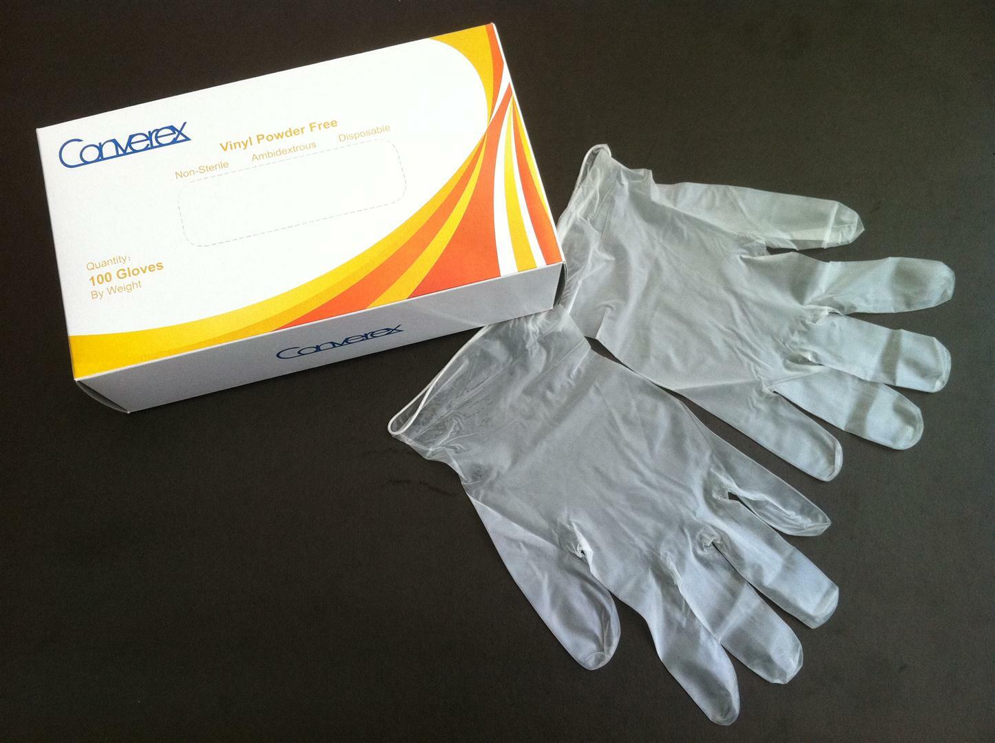 MG002 [越南製造] Converex PVC手套 Vinyl 無粉食品級醫用 防敏感 Gloves (S/M/L  小中大碼)