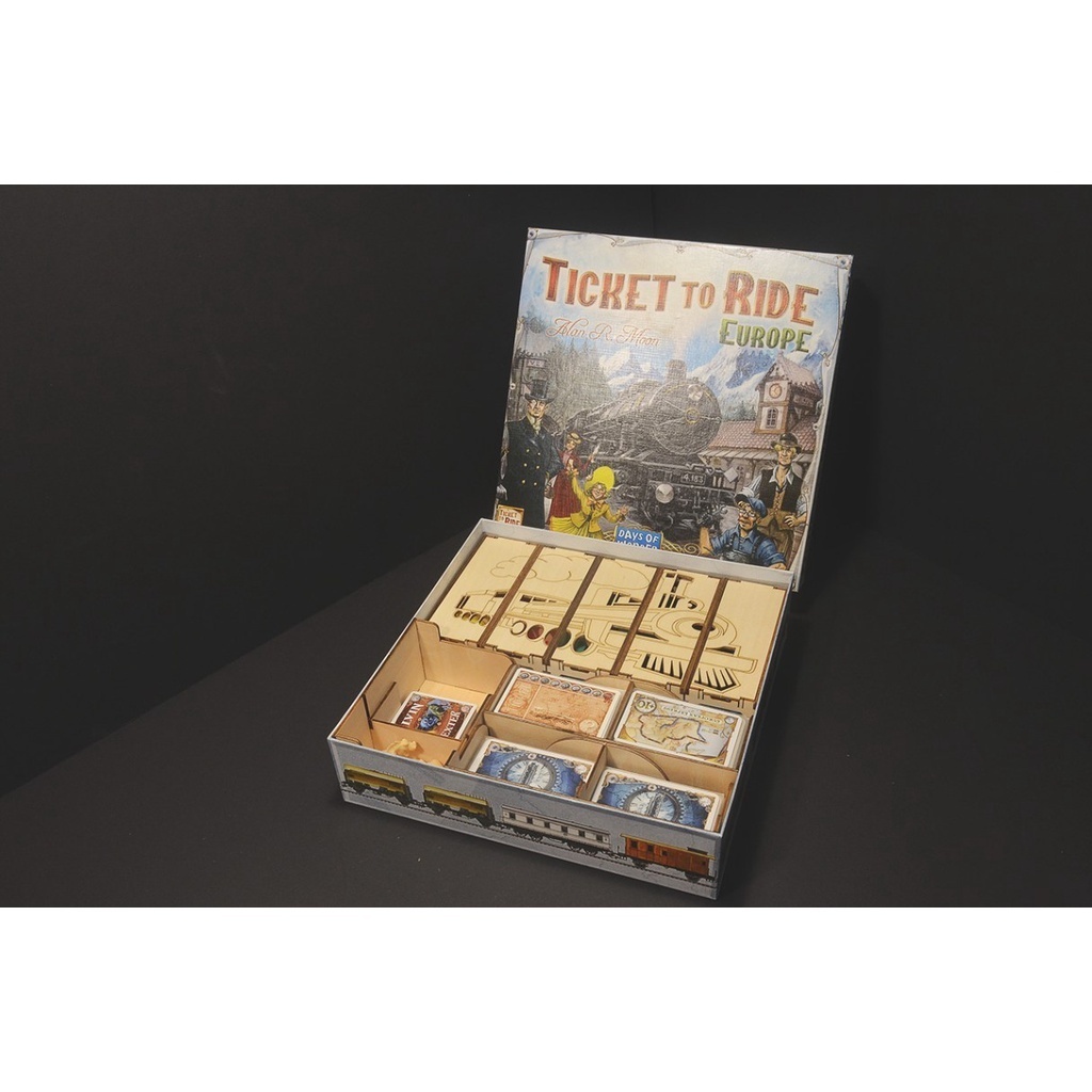鐵道任務：歐洲 Ticket to Ride: Europe 桌遊收納盒【烏鴉盒子】