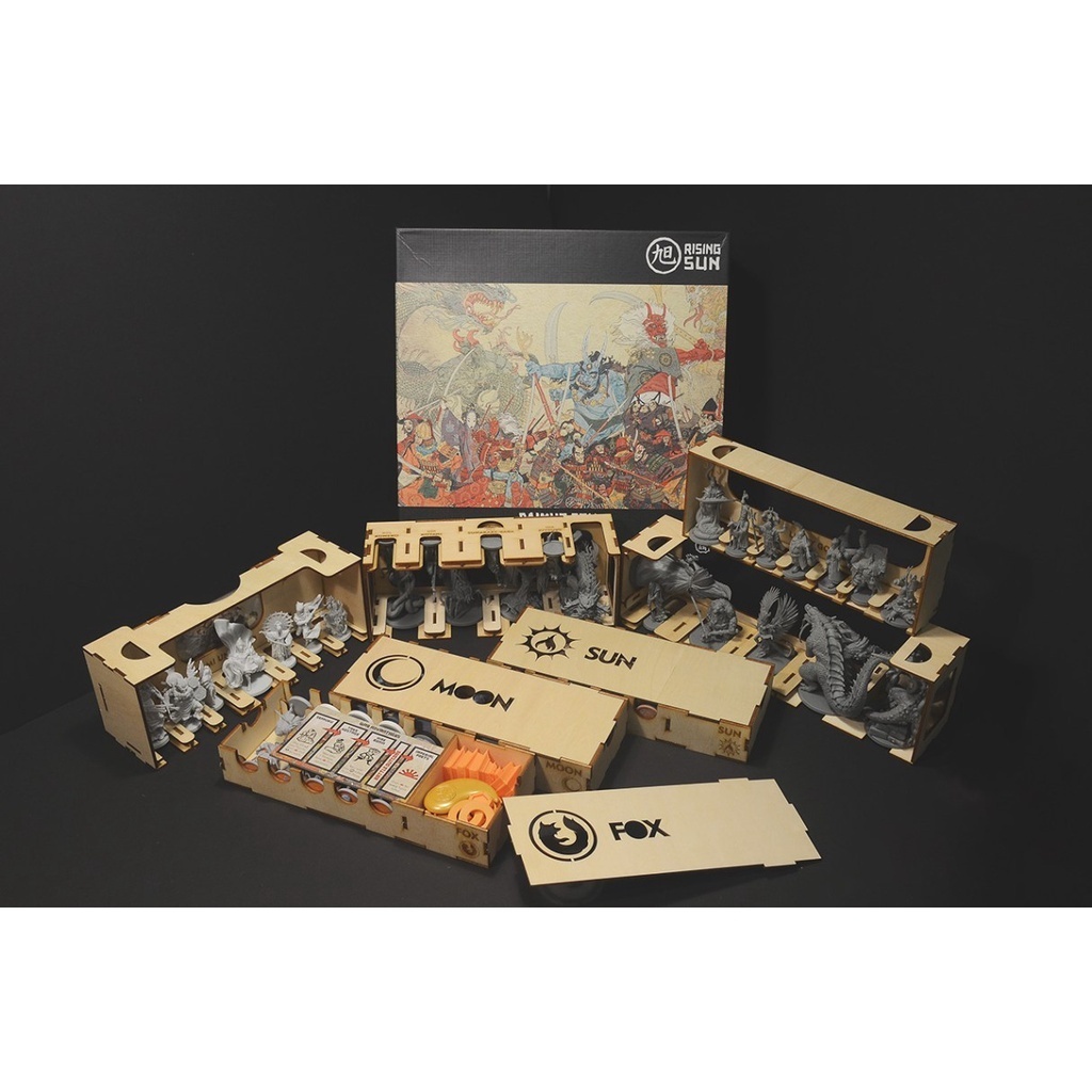 旭日戰魂錄大名秘盒 Rising Sun Daimyo Box 桌遊收納盒【烏鴉盒子】