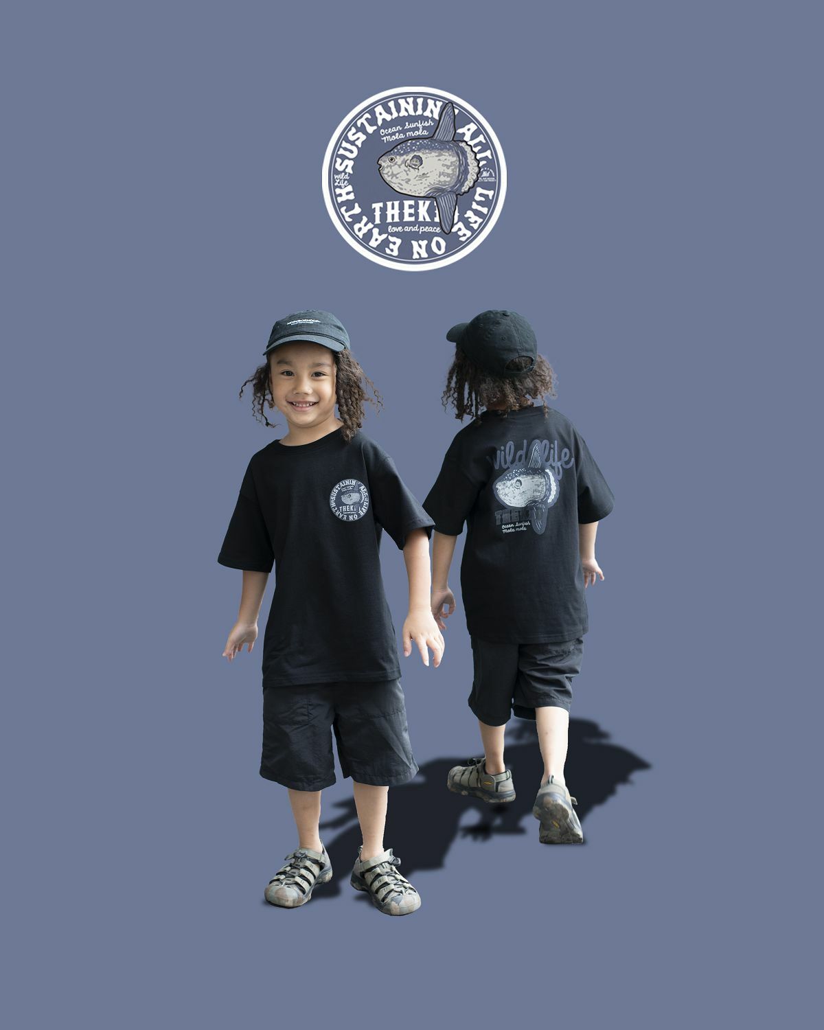 KID ® 復刻動物系列 曼波魚標語 童裝短T