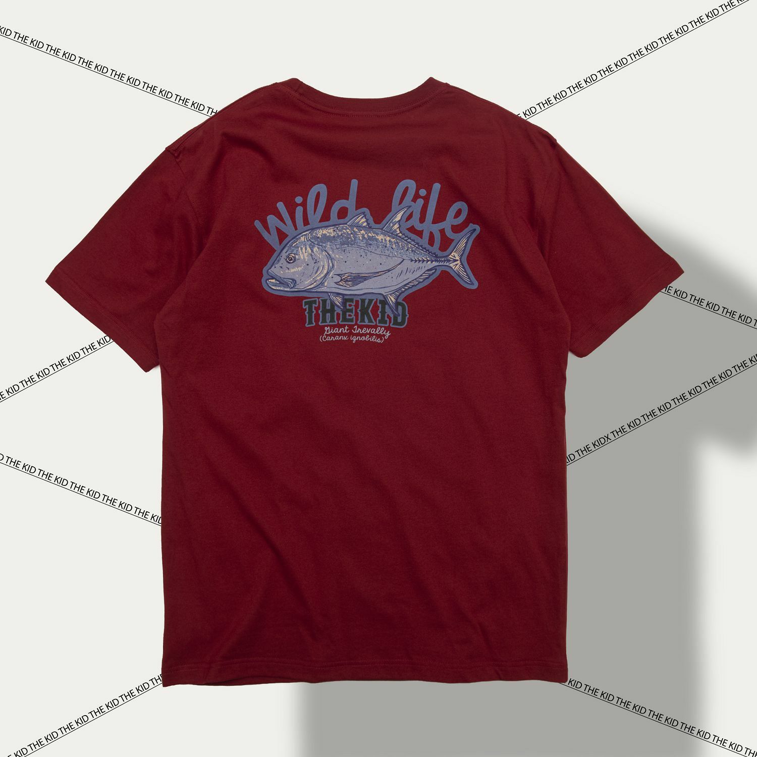 KID ® 復刻動物系列 牛港鰺標語 短T