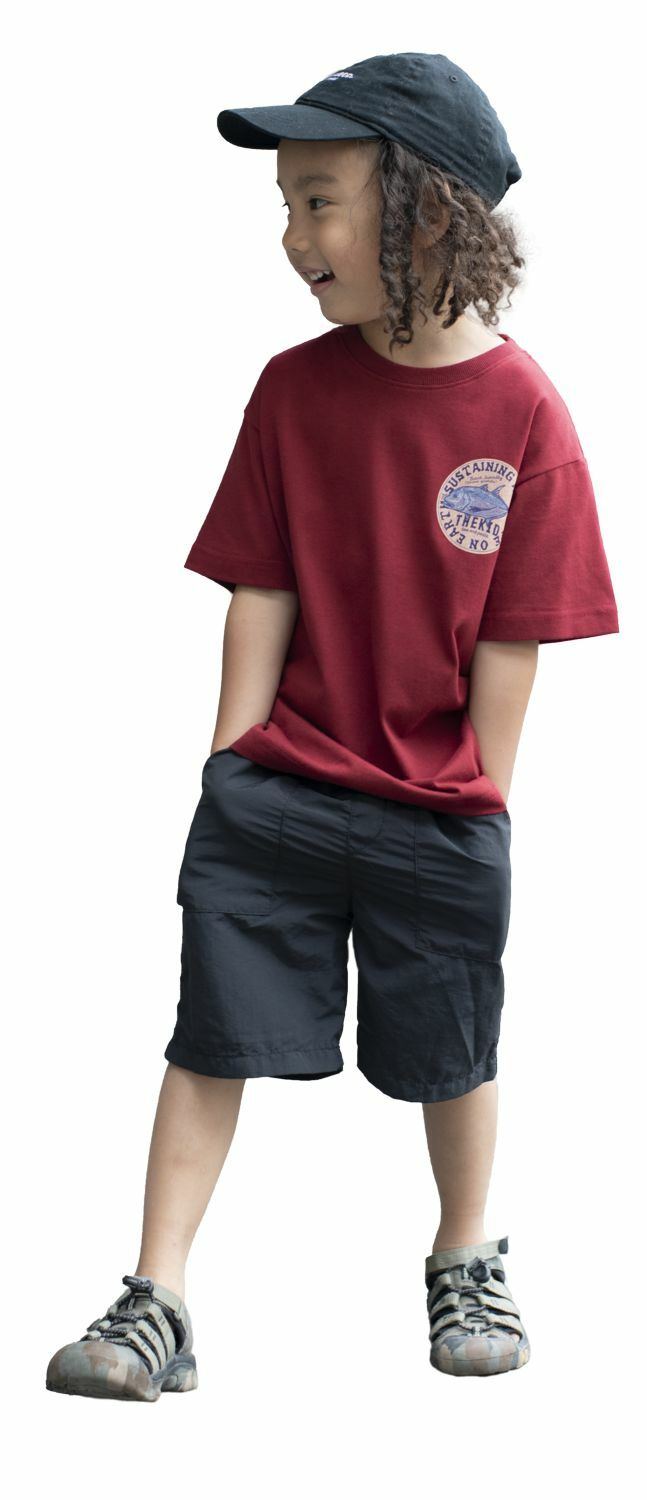 KID ® 復刻動物系列 牛港鰺標語 童裝短T