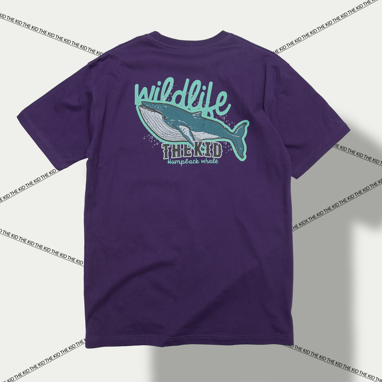 KID ® 復刻動物系列 大翅鯨標語 短T