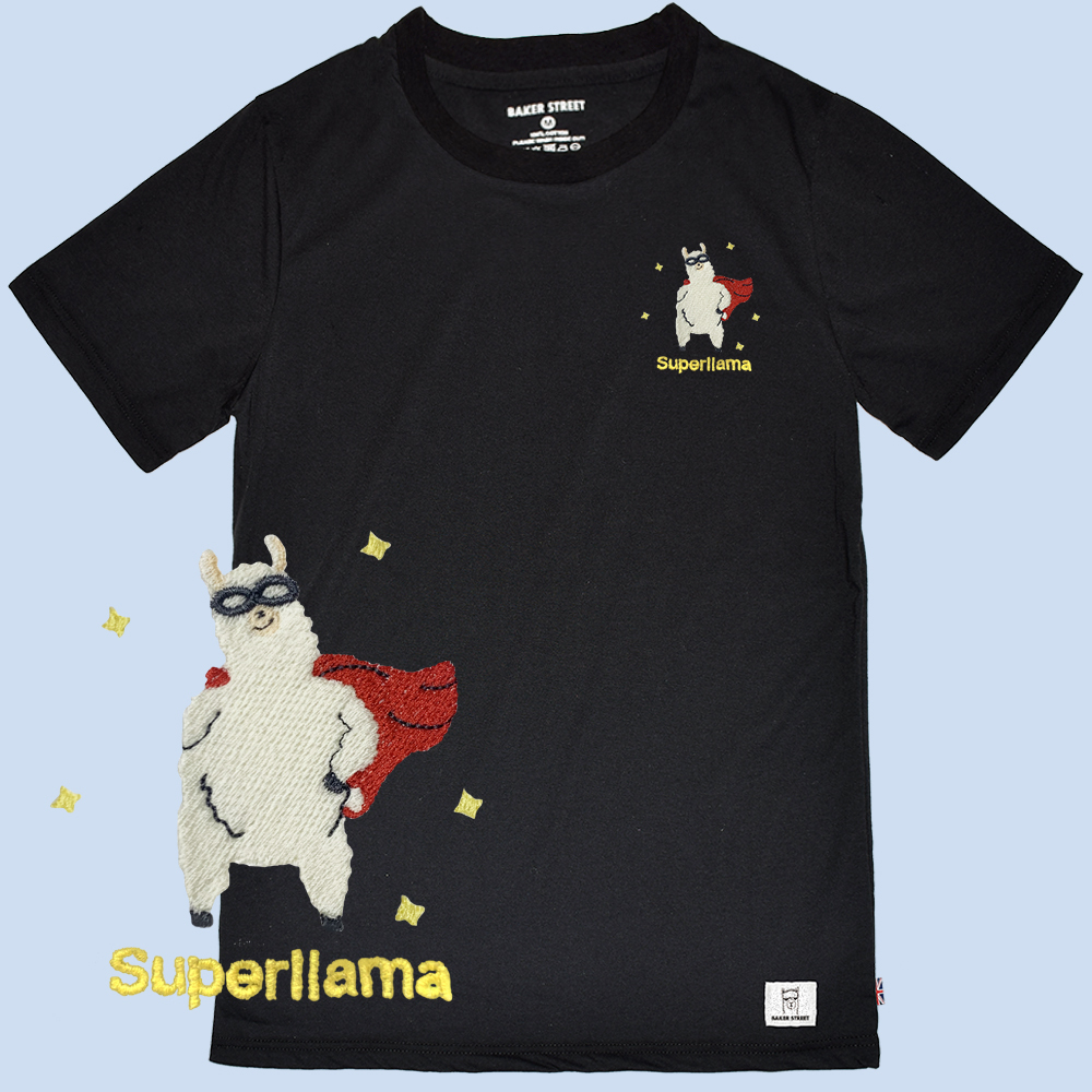 Embroidery-超人羊  刺繡 短袖T恤