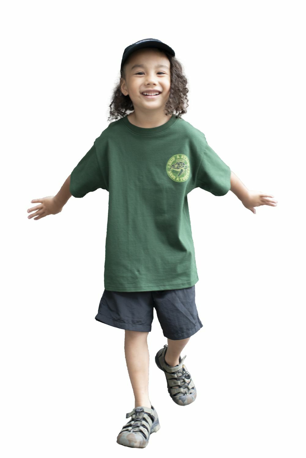 KID ® 復刻動物系列 海龜標語 童裝短T