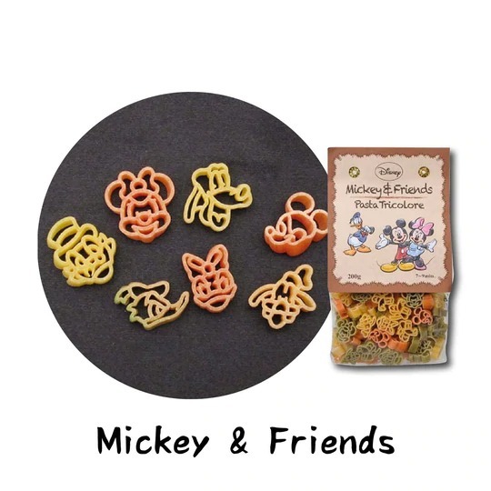 Nakato 卡通造型 彩色通心粉 200g 建議2歲起食用 Mickey & Friends