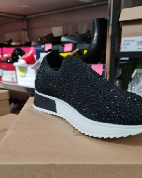 [S] STEVE MADDEN JUMPING-R, BLACK MULTI (SSM166)