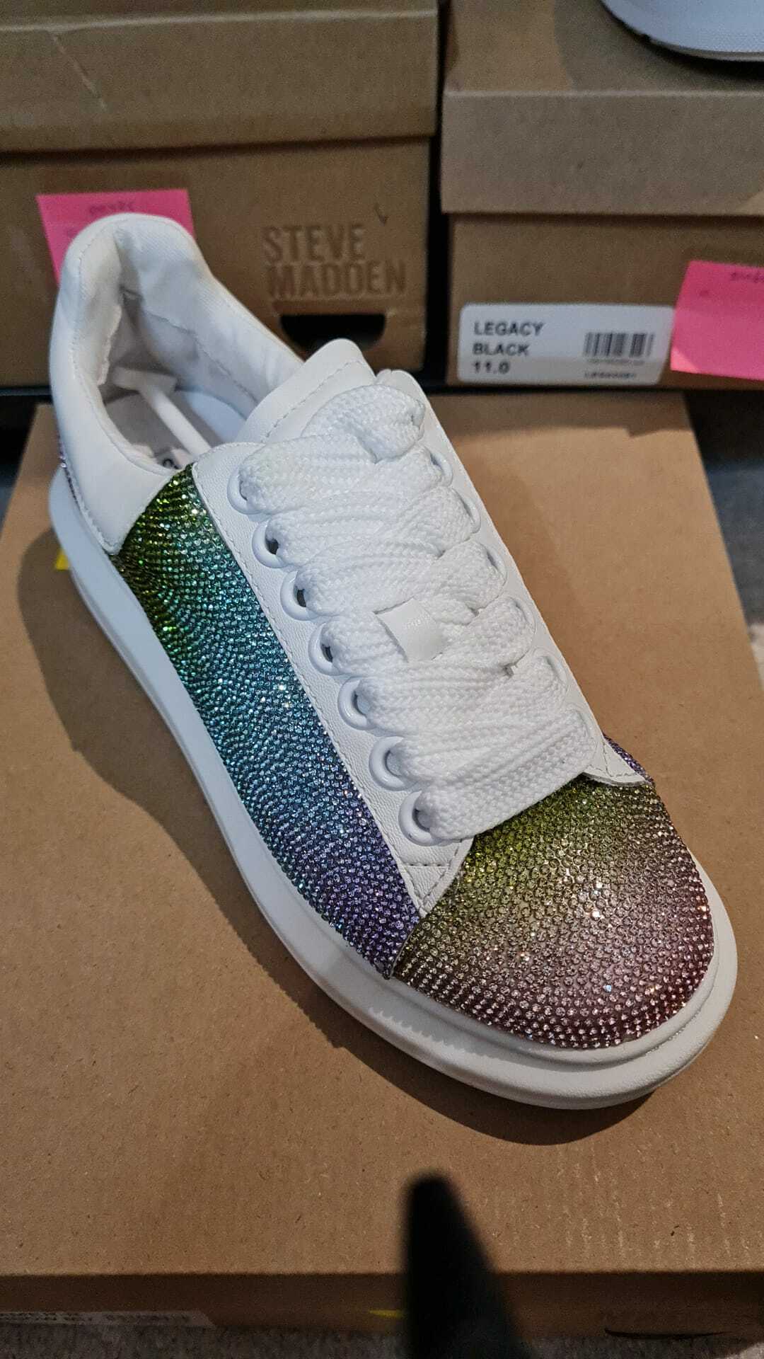 [S] STEVE MADDEN GLIMMER-R, RAINBOW MULTI (SSM162)