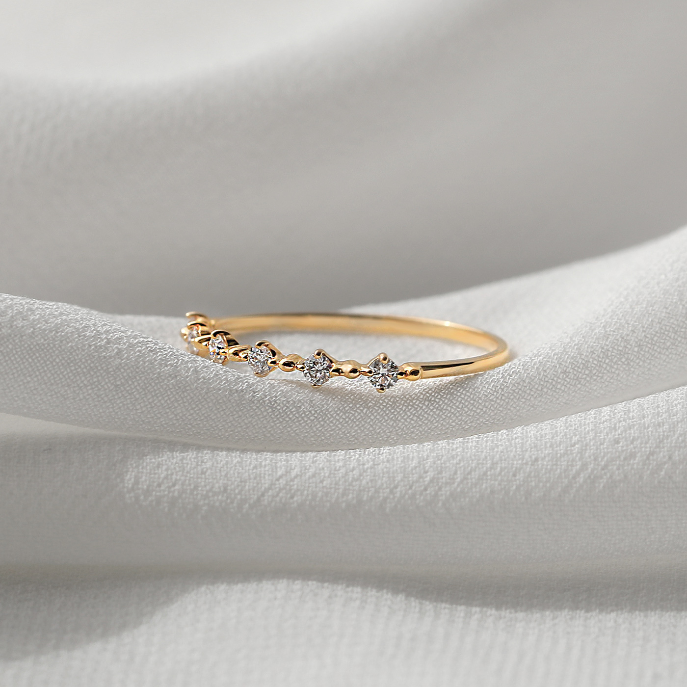 情牽一線 — 12分鑽石線戒