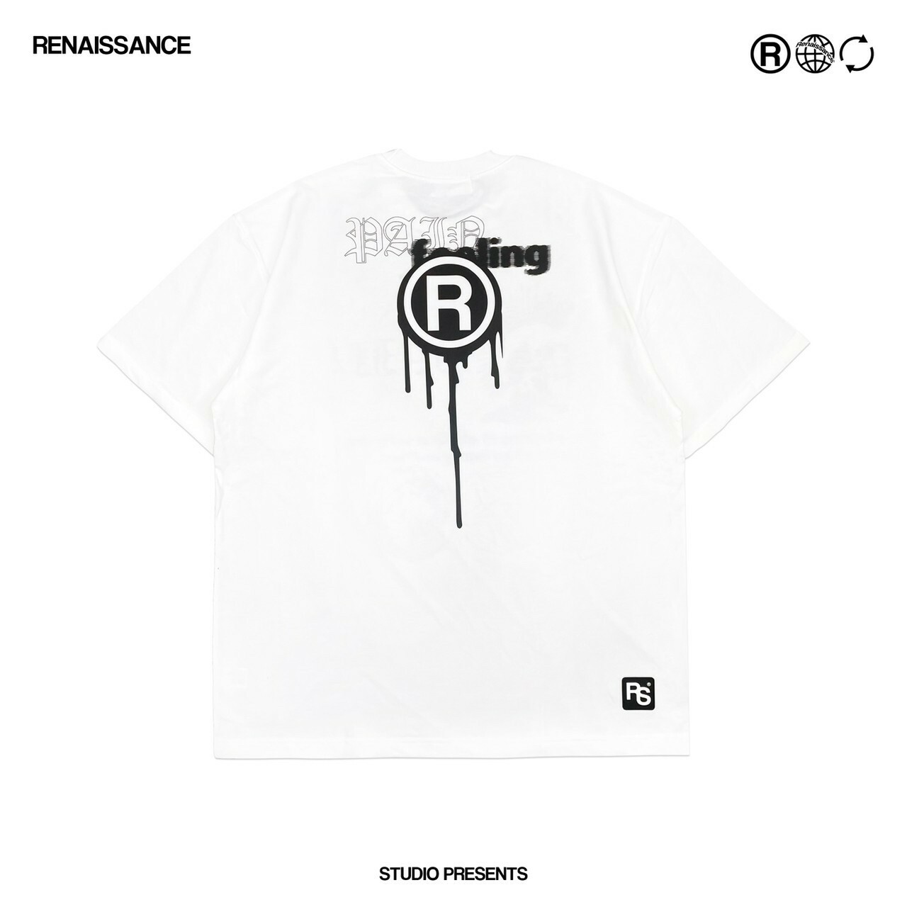 RENAISSANCE 骷髏 歌德龐克 樂團T 短袖 “ PAIN FEELING TEE “