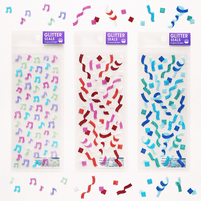 Mind Wave Sticker－Glitter Sticker Series (Japanese Stationery Brand)
