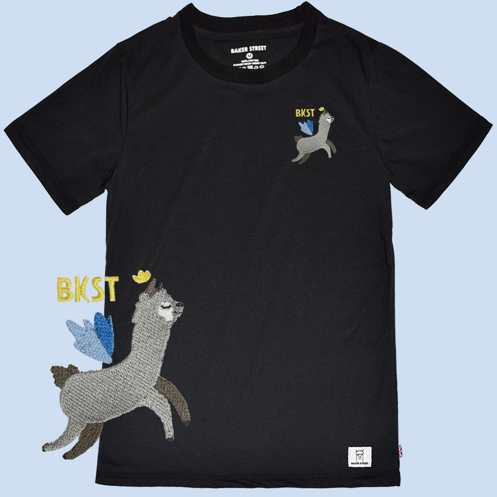 Embroidery-飛天羊  刺繡 短袖T恤