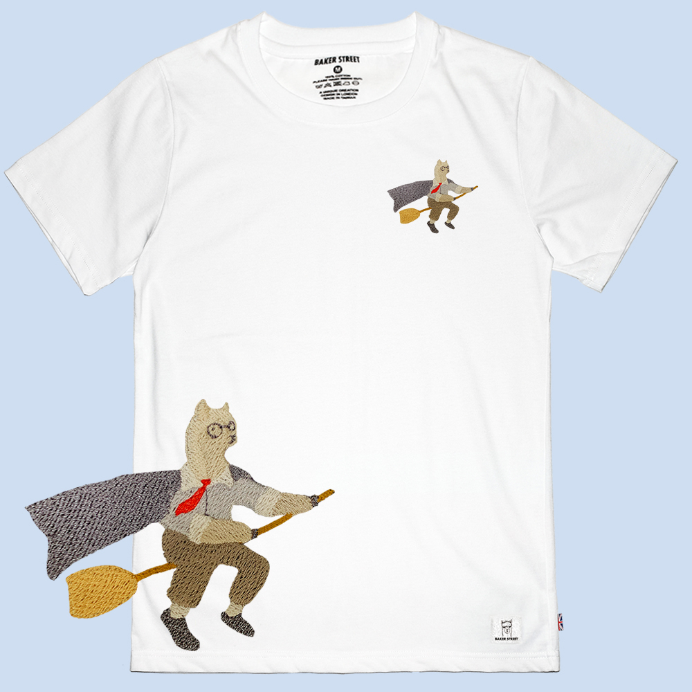 Embroidery-Harry Alpoter 哈利波駝 刺繡 短T