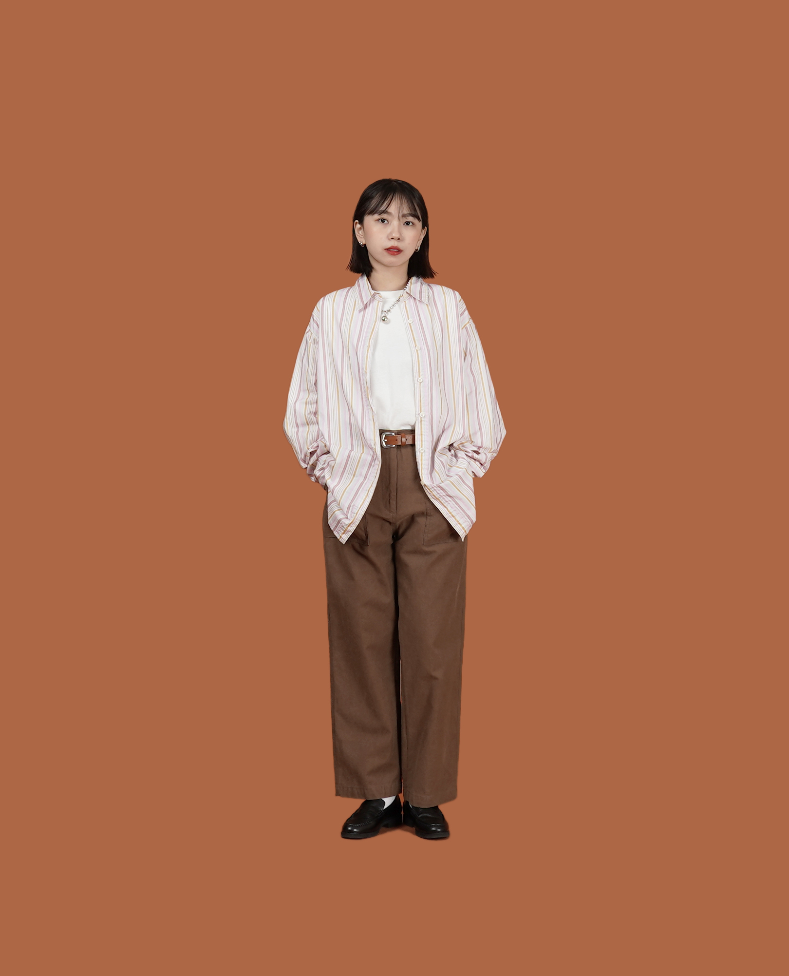 粗細直條紋襯衫