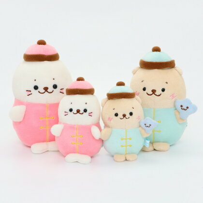 Sirotan 絨毛鑰匙圈-功夫 (紅/藍) 9.5cm