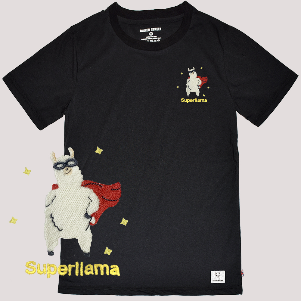 Embroidery-超人羊  刺繡 短袖T恤
