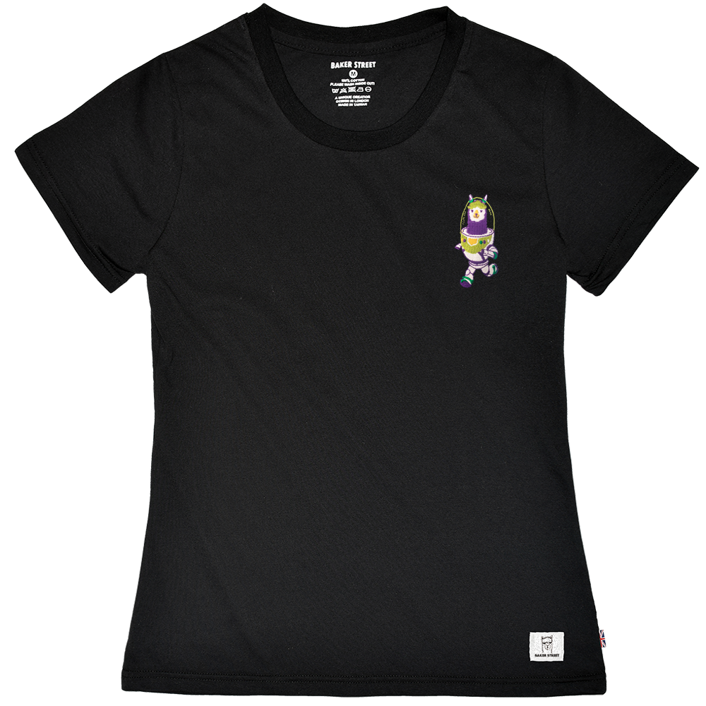 Embroidery-Buzzpaca 巴斯駝 刺繡 女版短T