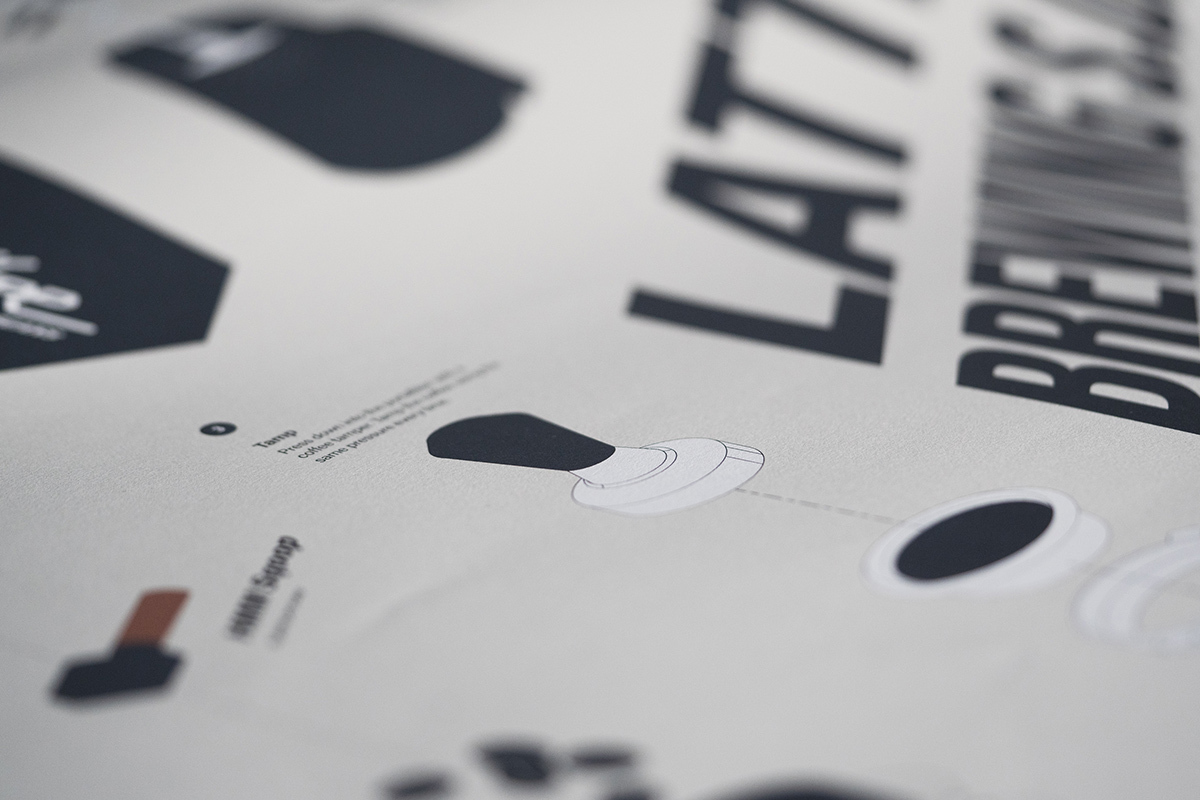 HMM義式拿鐵海報,韓系海報,咖啡海報,居家海報