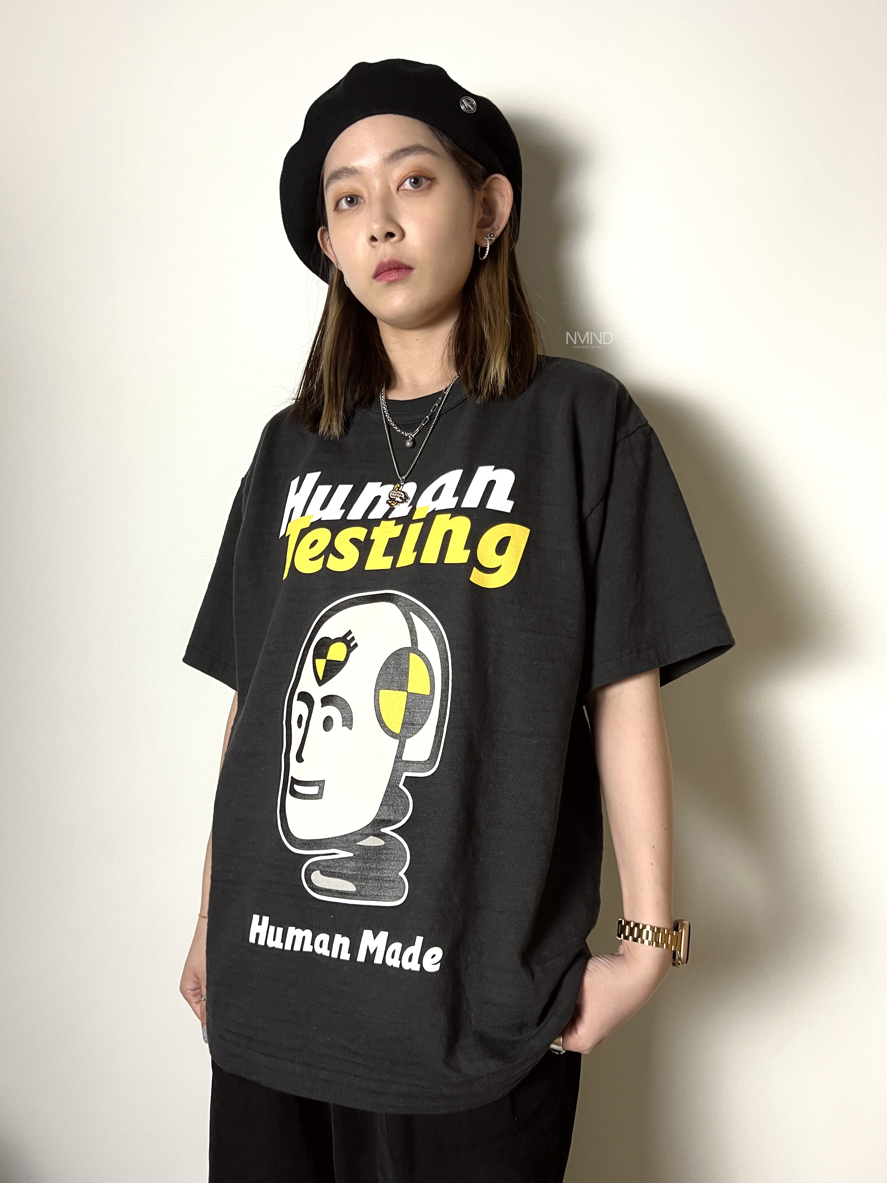 台北店限量專區㊙ HUMAN MADEx A$AP Rocky HUMAN TESTING TEE (白/黑)