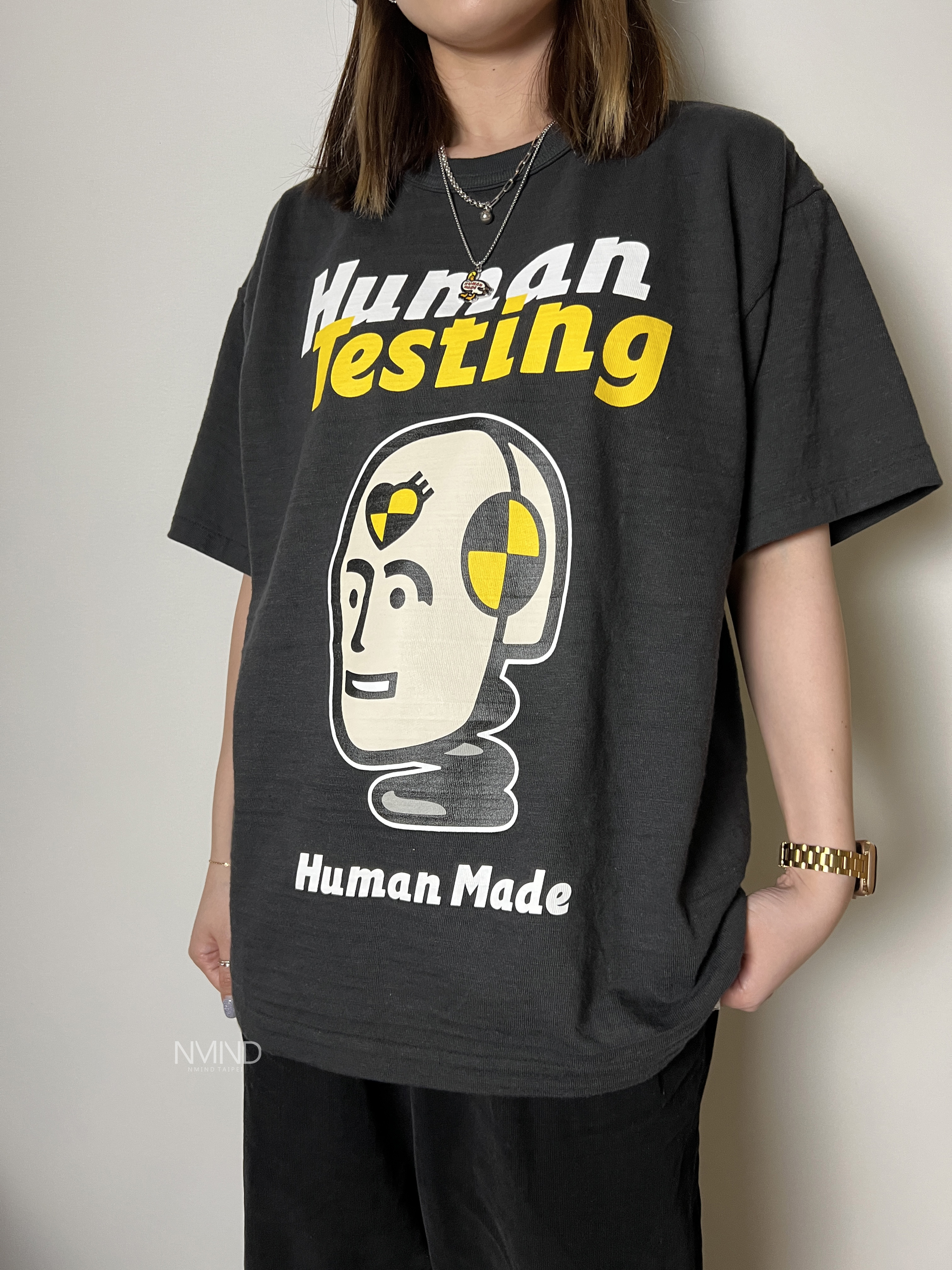 台北店限量專區㊙ HUMAN MADEx A$AP Rocky HUMAN TESTING TEE (白/黑)