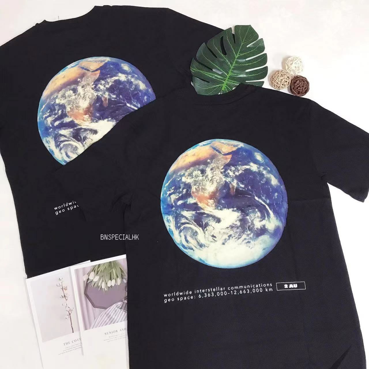TOPMAN PLANET EARTH BACK PRINT TEE