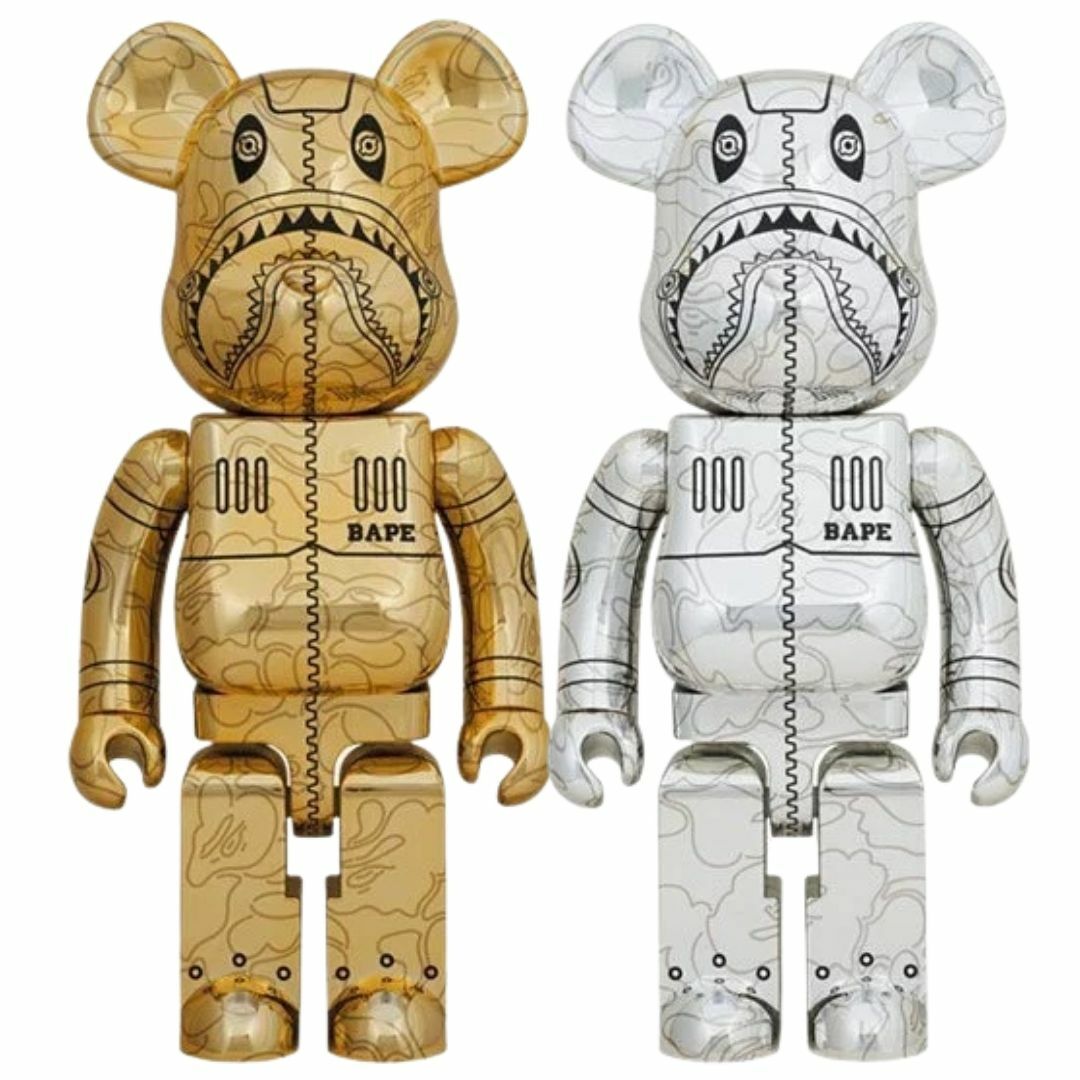 BE@RBRICK SORAYAMA × BAPE(R) CAMO SHARK 1000％ 2pcs