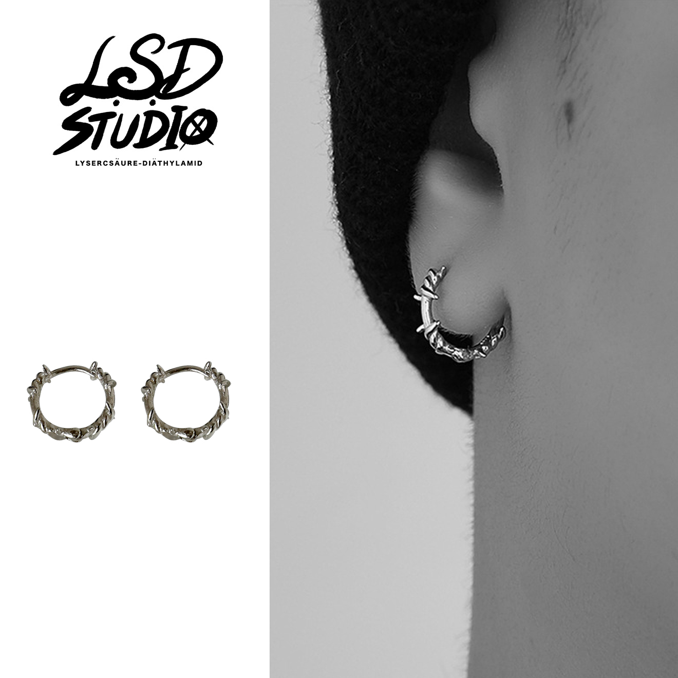 【ACGY005】荊棘之刺設計耳環