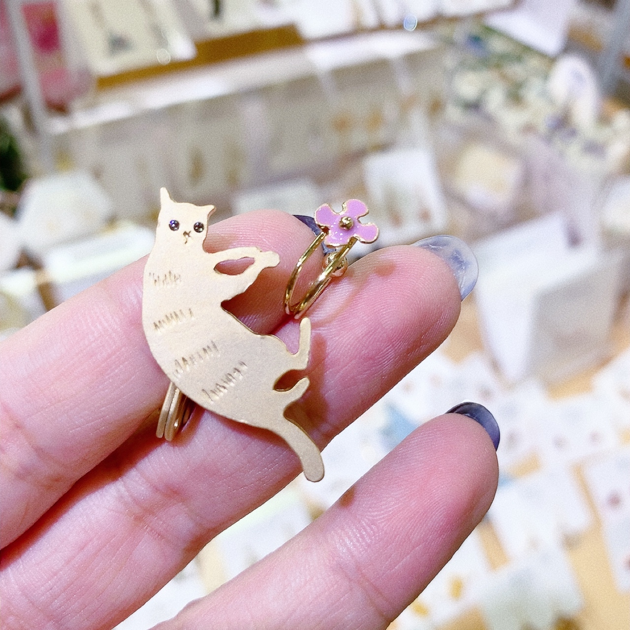 Luccica 抱抱貓咪耳夾耳骨夾