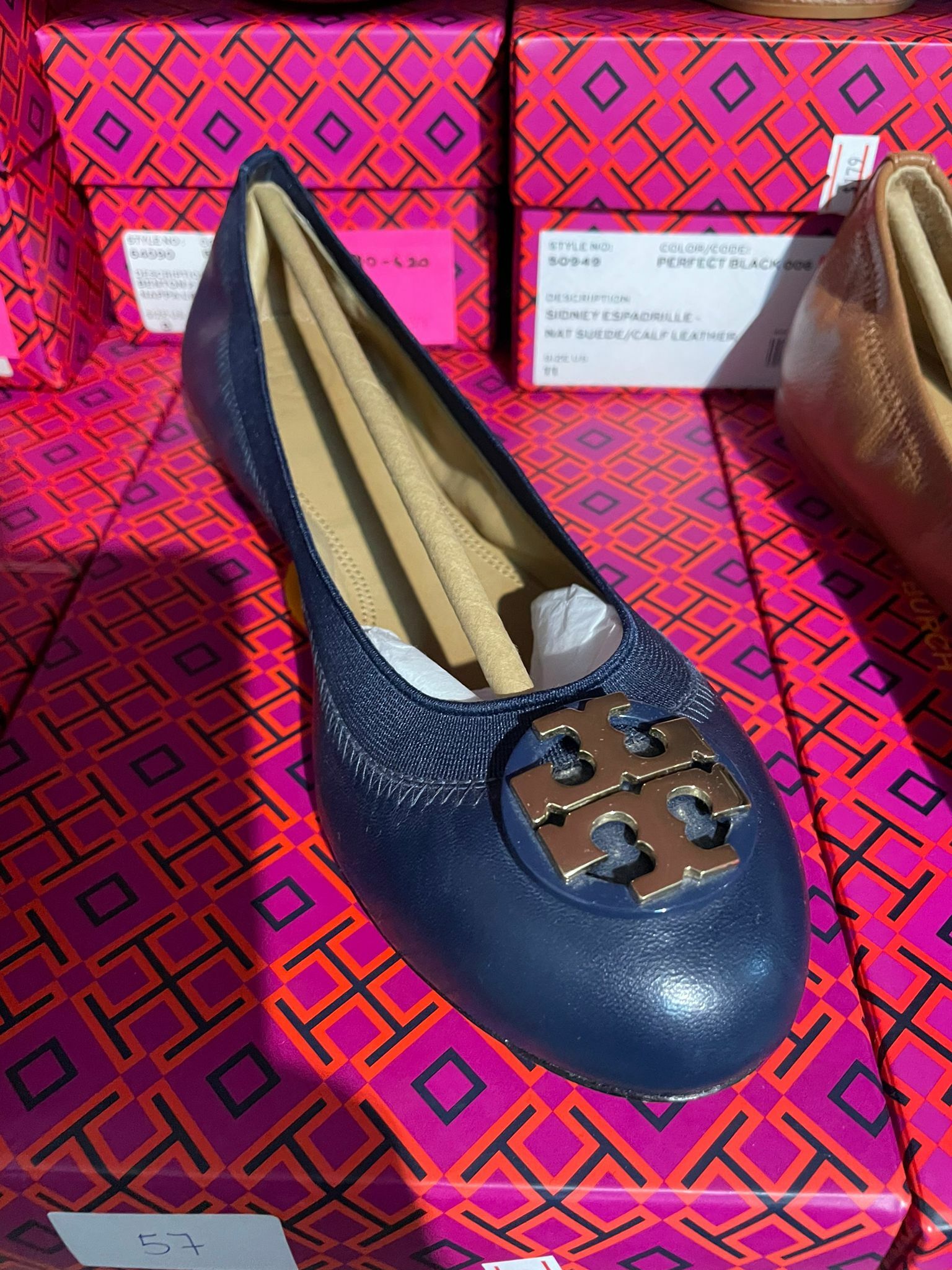 [S] TORY BURCH CLAIRE ELASTIC BALLET, 61551-447 FINAL SALE (STB11)