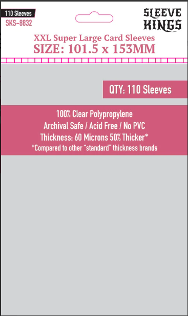 8832 Sleeve Kings 牌套 (101.5x153mm) 110張/包